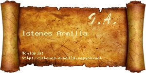 Istenes Armilla névjegykártya